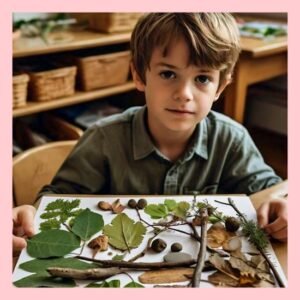 nature collage for kids