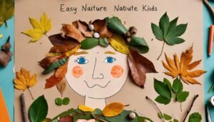 nature collage for kids