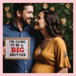 long distance pregnancy announcement