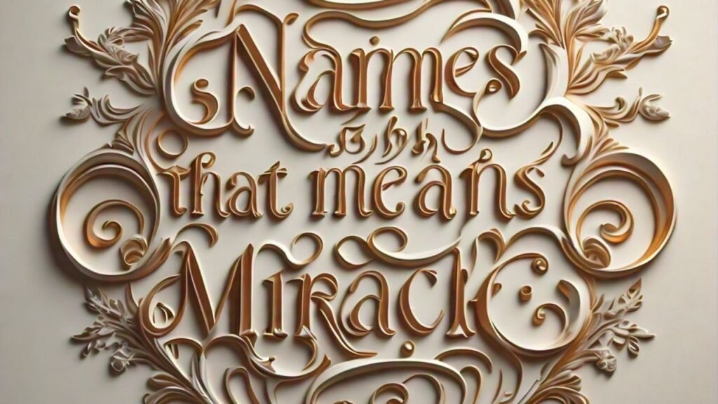 names that mean miracle